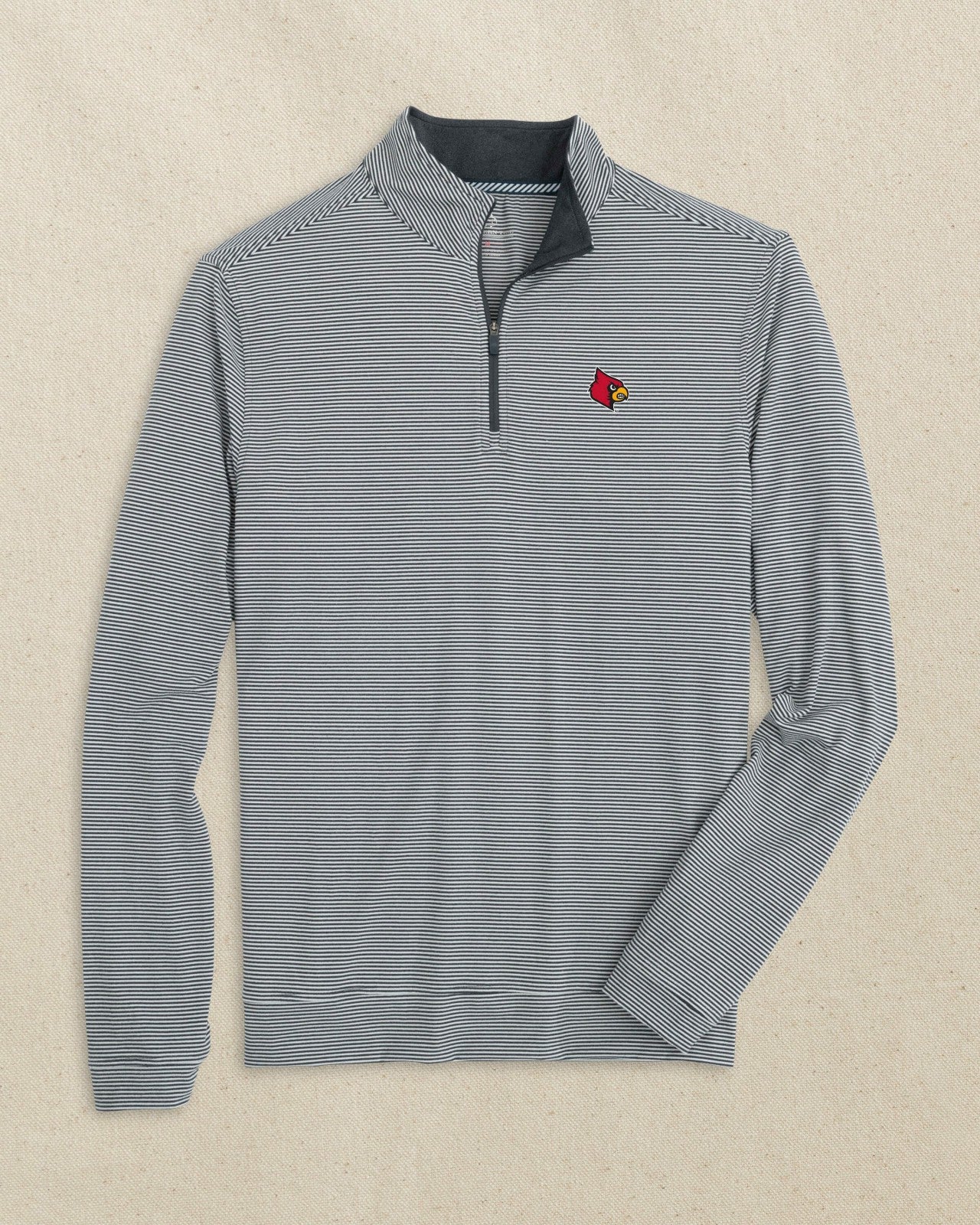 Louisville Cardinals Micro-Stripe Quarter Zip Southern Tide Hot Deal