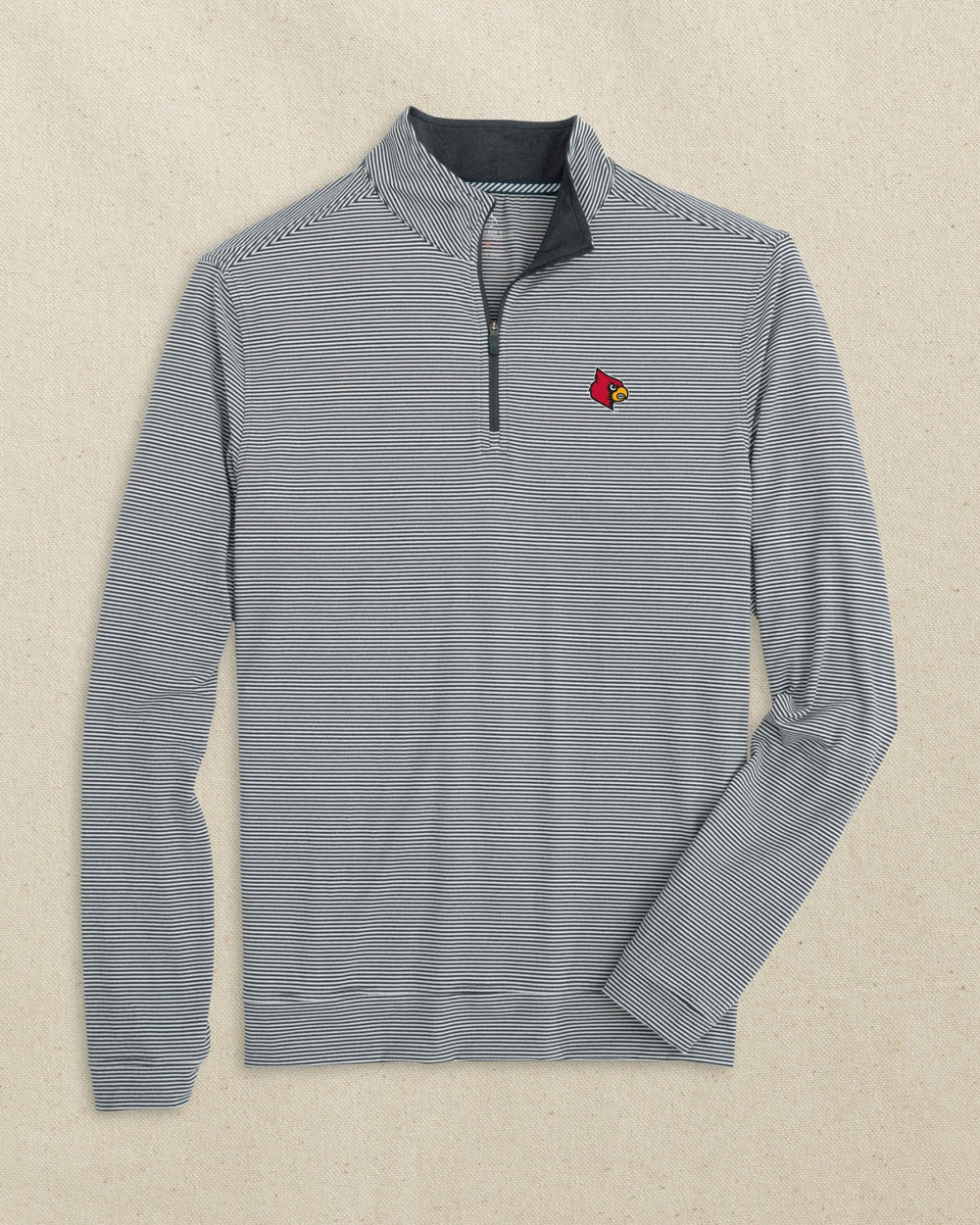 Louisville Cardinals Micro-Stripe Quarter Zip Southern Tide Hot Deal