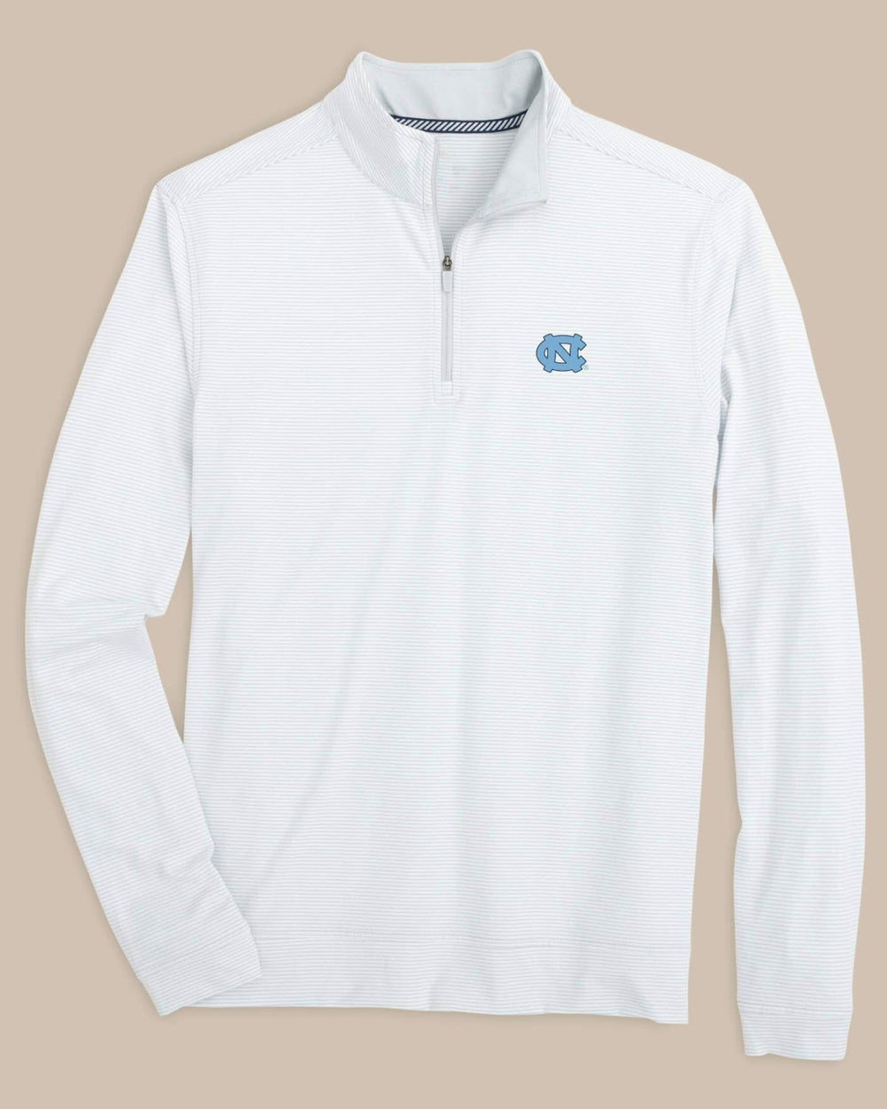 UNC Tar Heels Stripe Heather Quarter Zip Southern Tide Value Deal