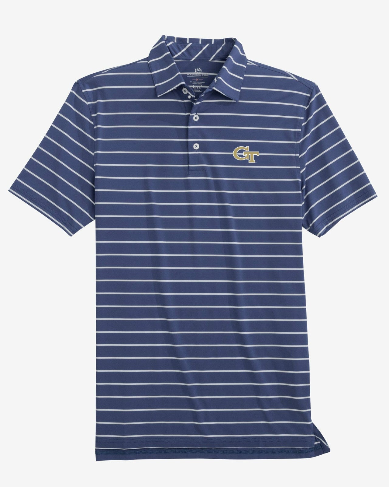 Georgia Tech Brreeze Stripe Polo Southern Tide Discount
