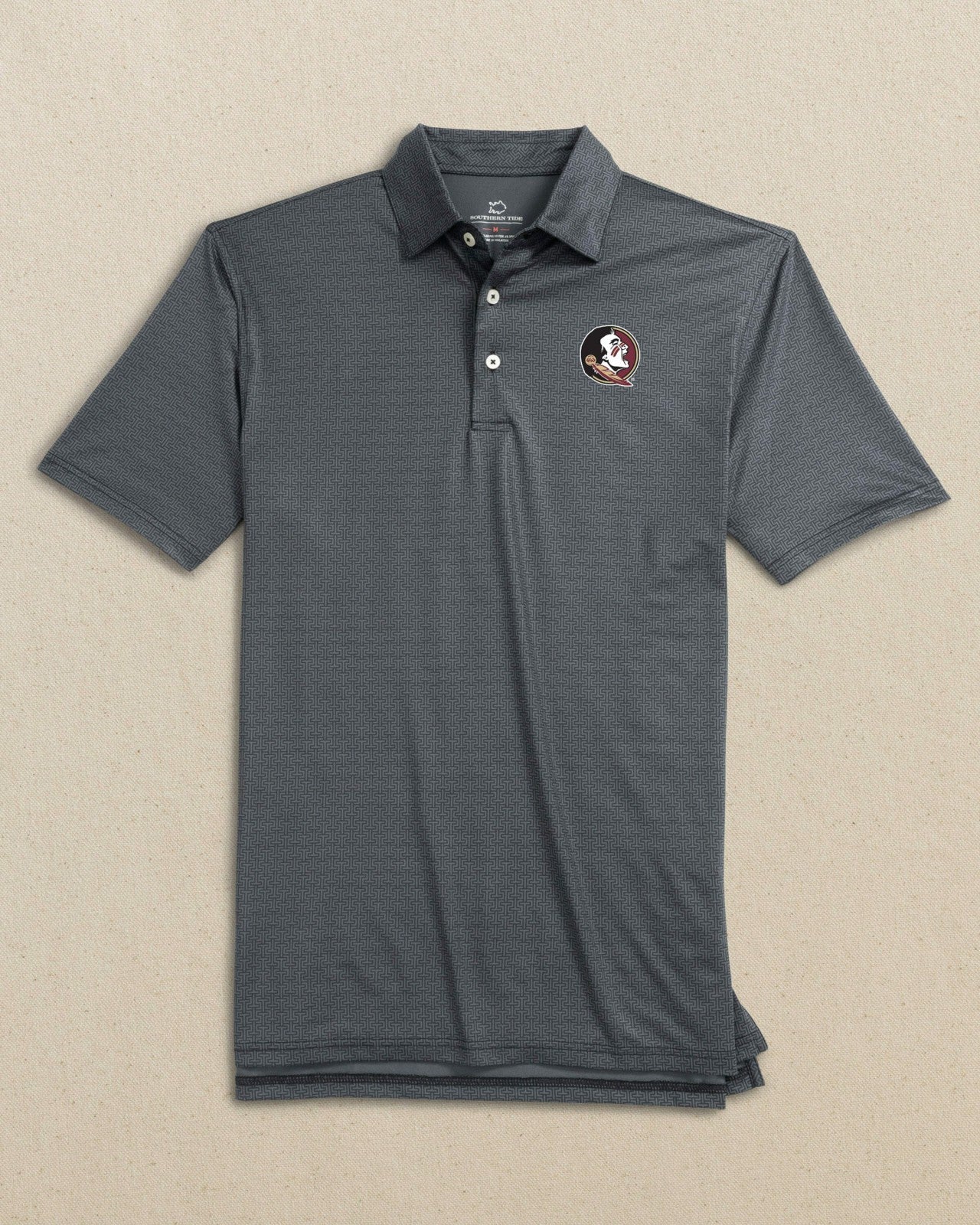 FSU Seminoles Driver ST Geo Printed Polo Southern Tide Outlets