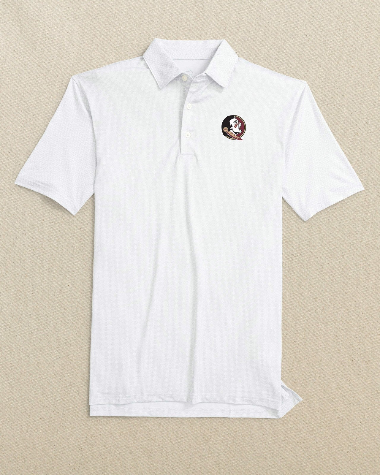 FSU Seminoles Driver ST Geo Printed Polo Southern Tide Outlets