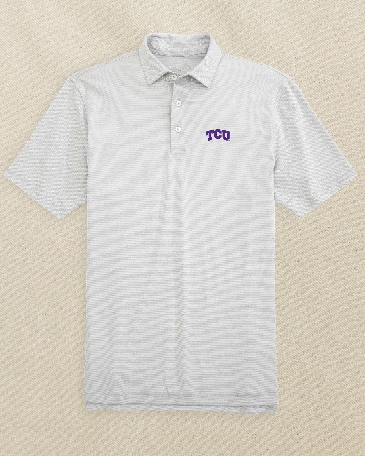 TCU Horned Frogs Driver Spacedye Polo Shirt Southern Tide Bargain