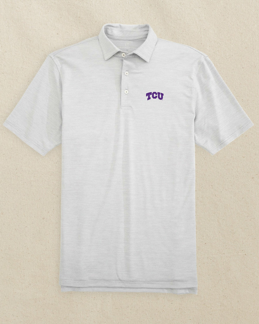 TCU Horned Frogs Driver Spacedye Polo Shirt Southern Tide Bargain