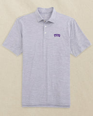 TCU Horned Frogs Driver Spacedye Polo Shirt Southern Tide Bargain
