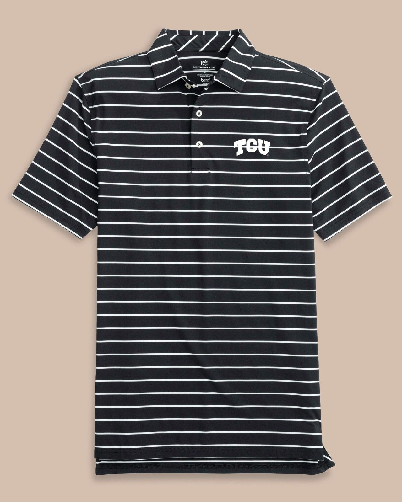 TCU Horned Frogs brrr°®-eeze Desmond Stripe Polo Southern Tide Exclusive Deal