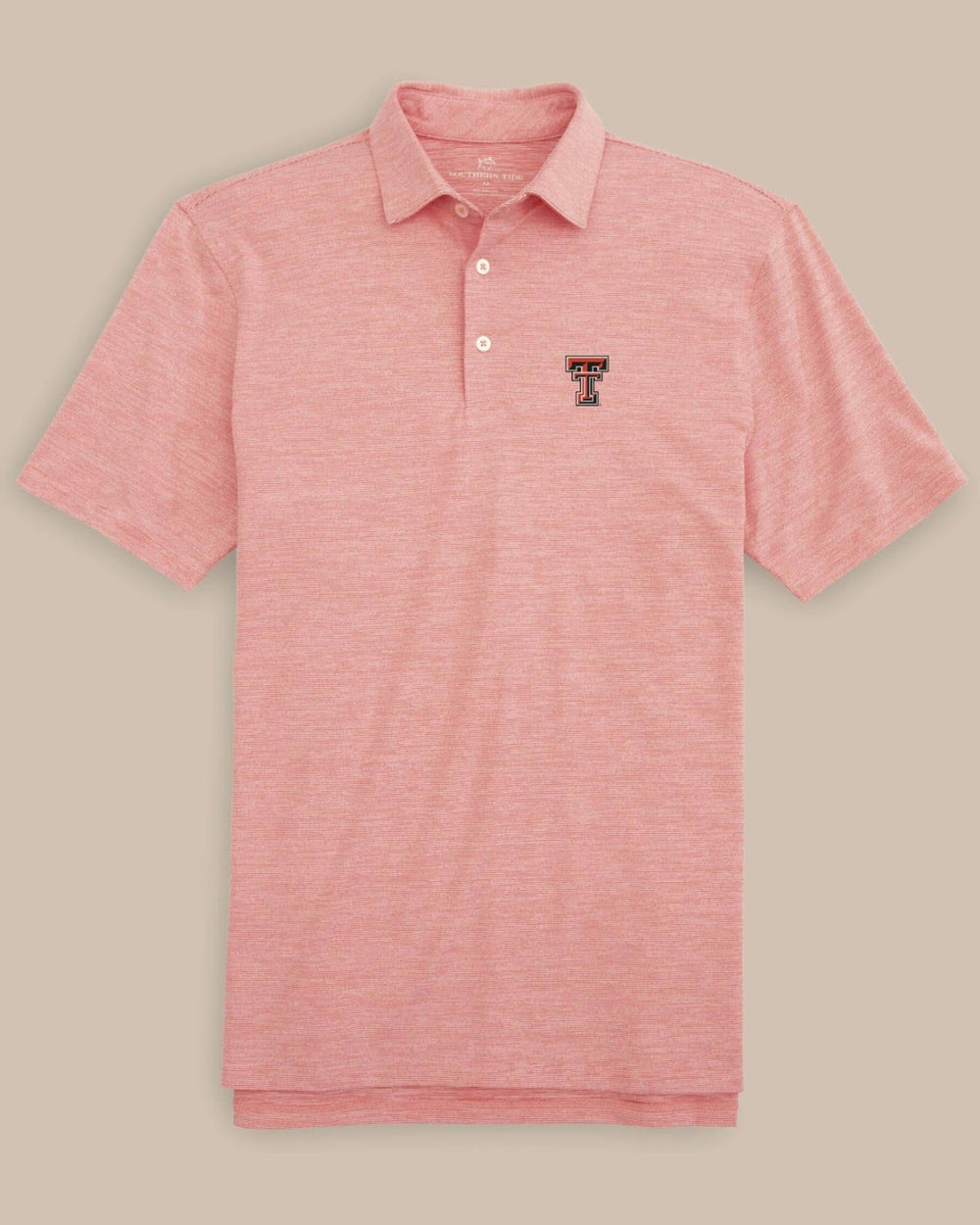 Texas Tech Driver Spacedye Polo Shirt Southern Tide Value Deal