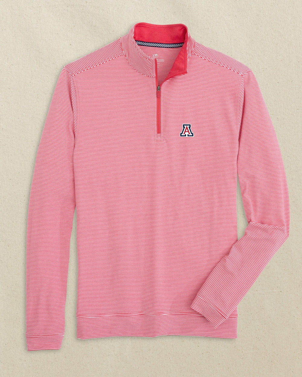 Arizona Wildcats Cruiser Stripe Quarter Zip Southern Tide On Sale