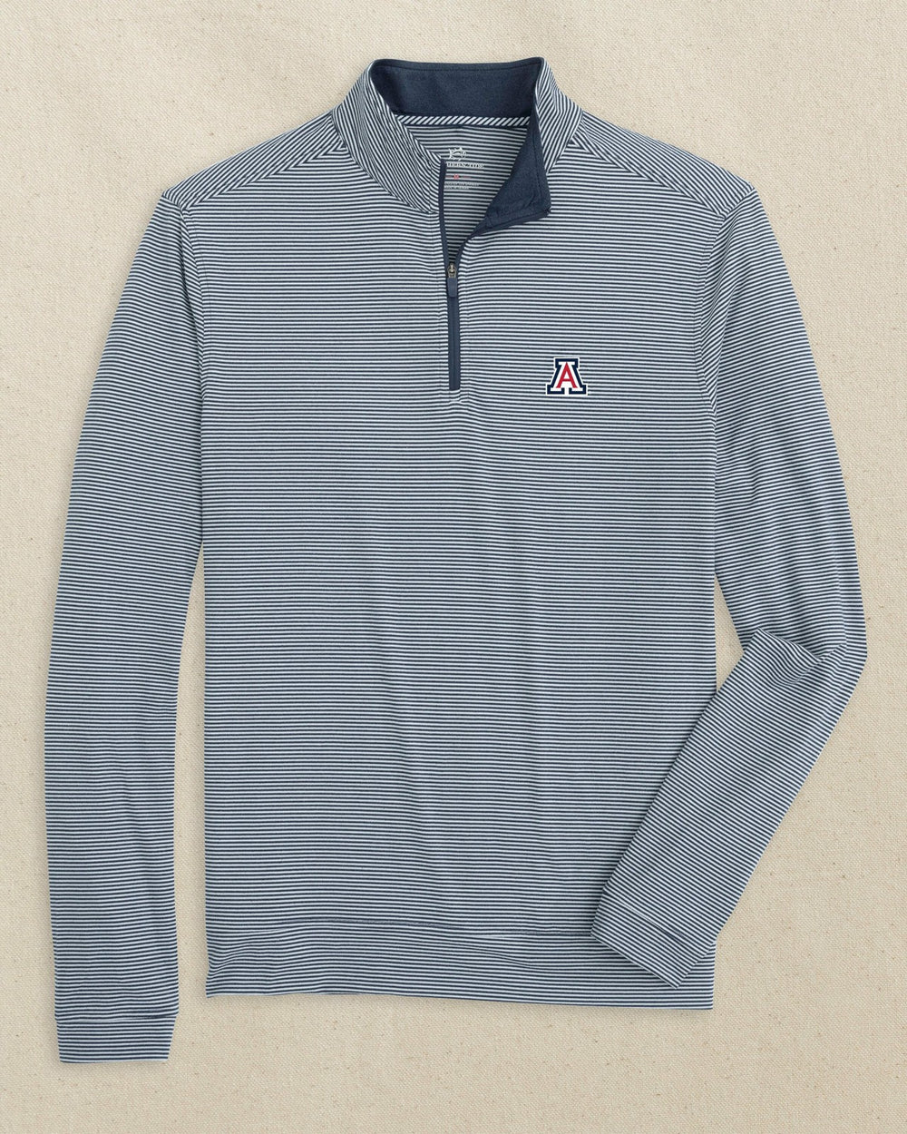Arizona Wildcats Cruiser Stripe Quarter Zip Southern Tide On Sale