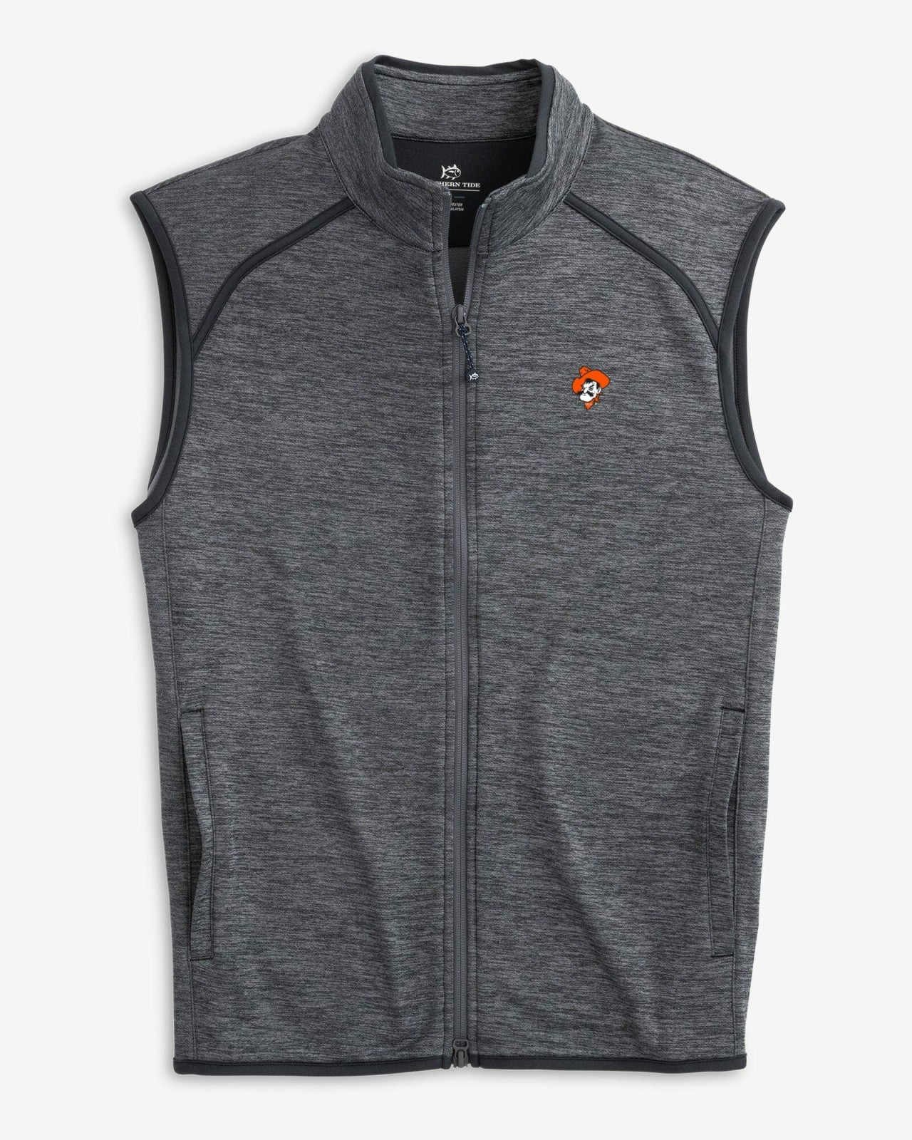 Oklahoma State Cowboys Baybrook Heather Vest Southern Tide Special Offer