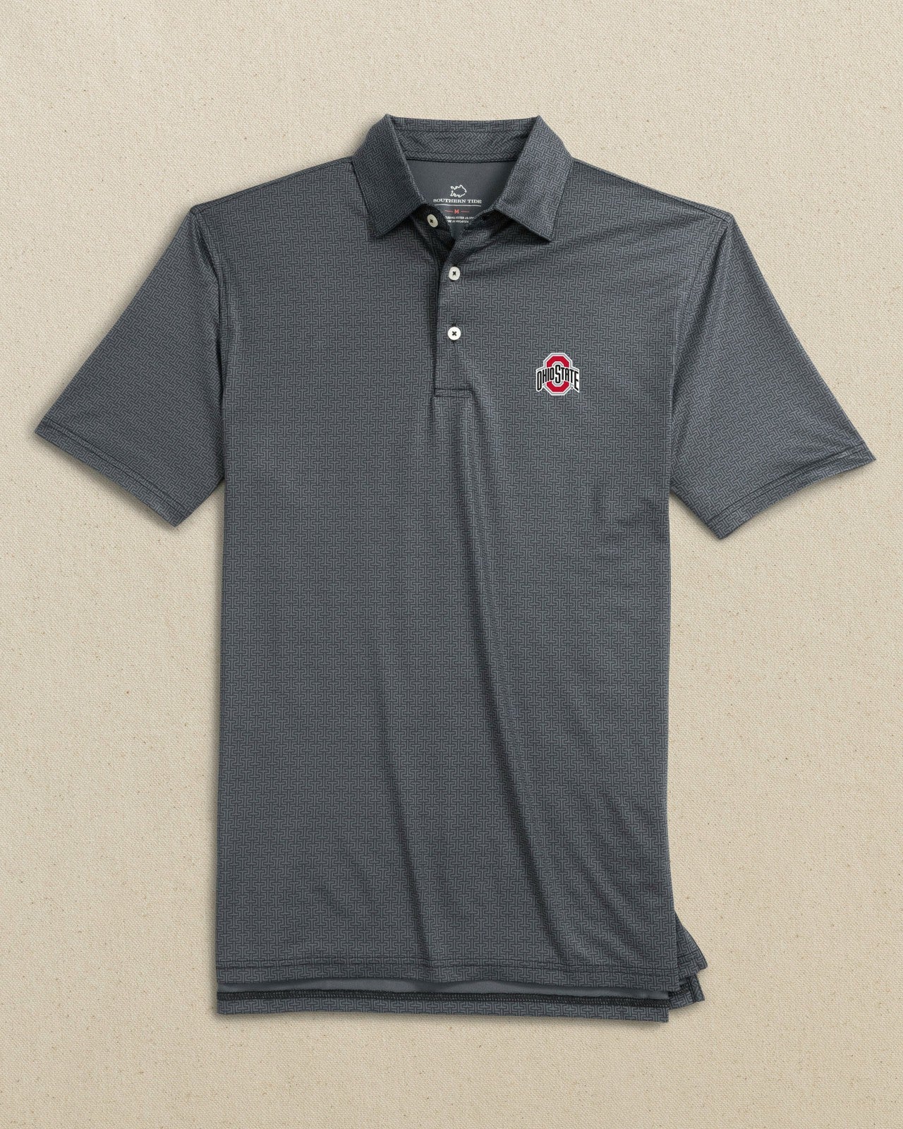 Ohio State Buckeyes Driver ST Geo Printed Polo Southern Tide Value Deal