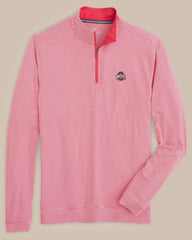 Ohio State Buckeyes Stripe Heather Quarter Zip Southern Tide Hot Deal