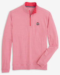 Ohio State Buckeyes Stripe Heather Quarter Zip Southern Tide Hot Deal