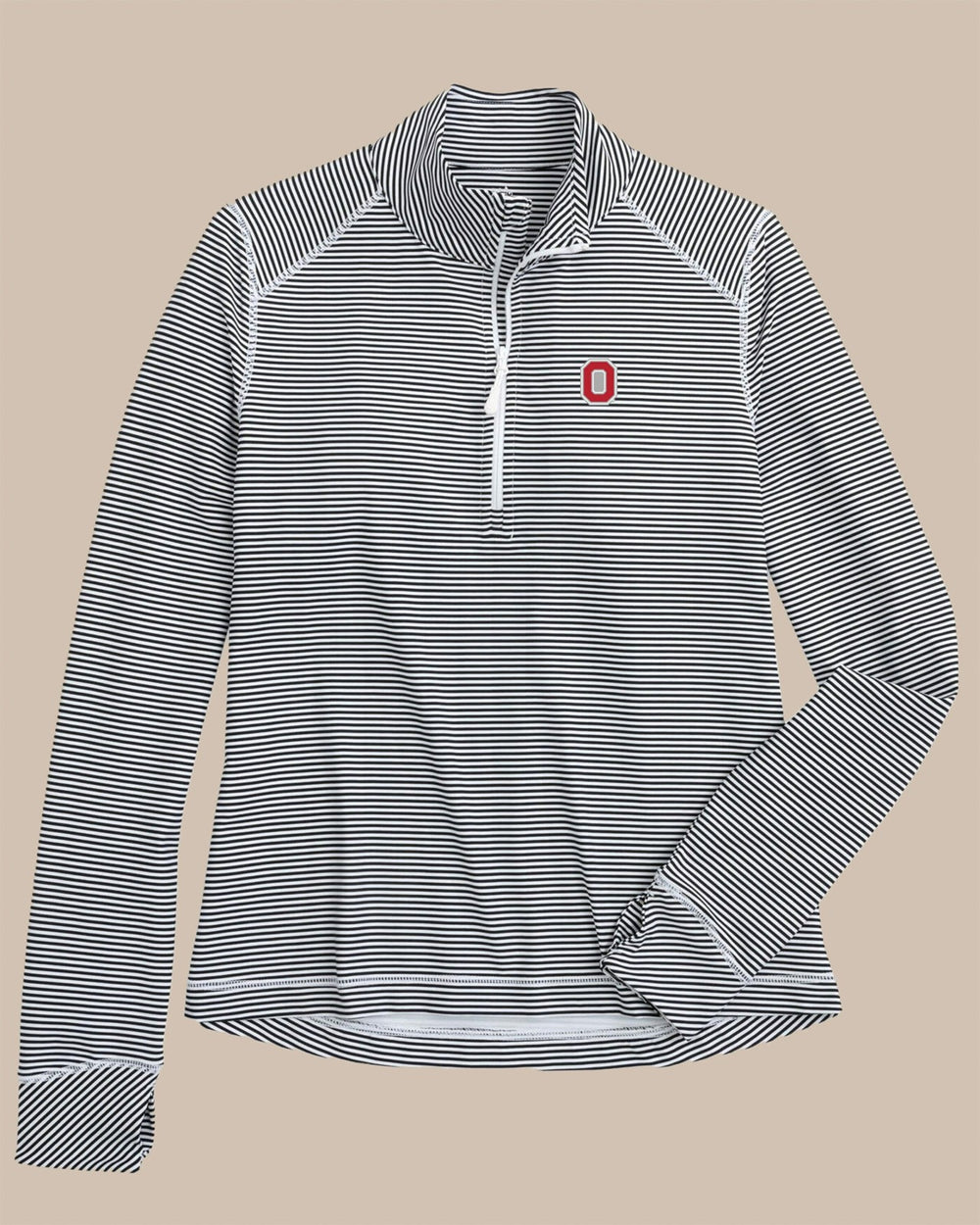 Ohio State Buckeyes Striped Quarter Zip Southern Tide Exclusive Deal