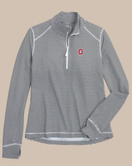 Ohio State Buckeyes Striped Quarter Zip Southern Tide Exclusive Deal