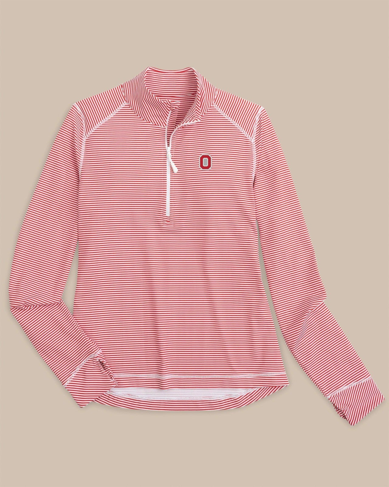 Ohio State Buckeyes Striped Quarter Zip Southern Tide Exclusive Deal