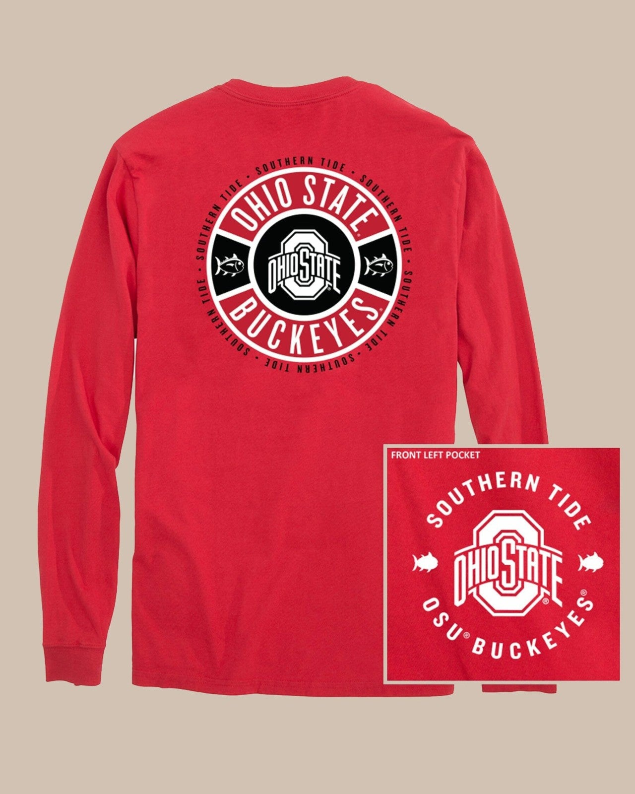 Ohio State Buckeyes Ring Badge T-Shirt Southern Tide Sale