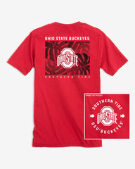 Ohio State Buckeyes Halftone Monstera T-Shirt Southern Tide Discount