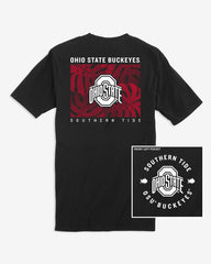 Ohio State Buckeyes Halftone Monstera T-Shirt Southern Tide Discount