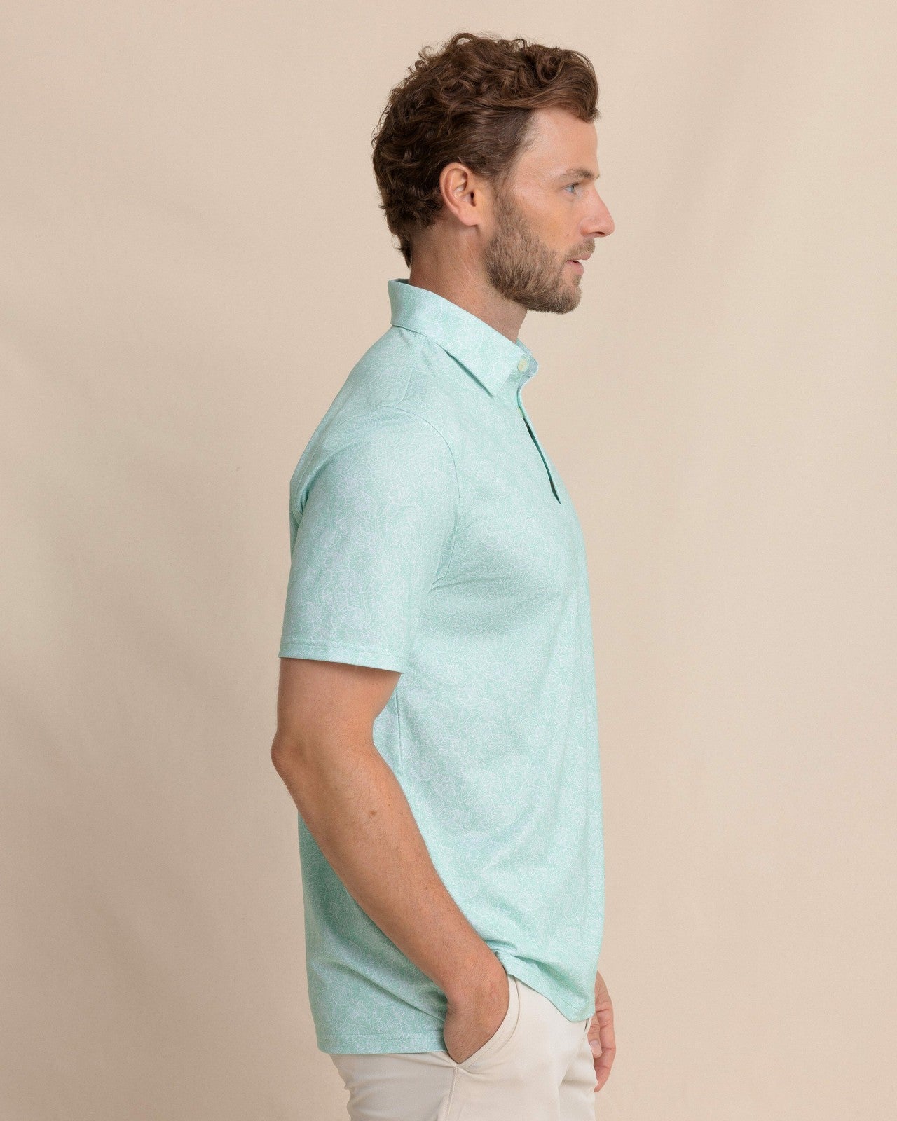Driver Beach Palms Printed Polo Southern Tide Outlets