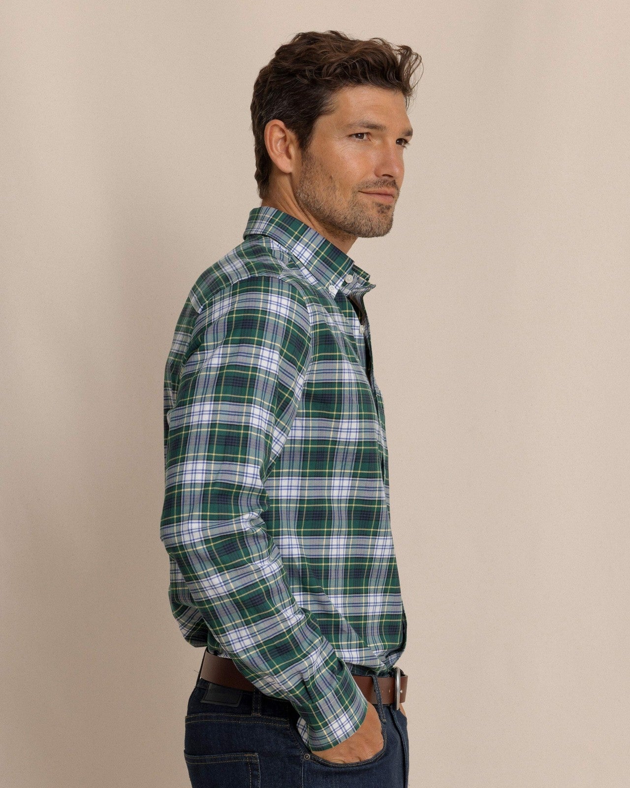 Gordon Tartan Skipjack Sport Shirt Southern Tide Bargain