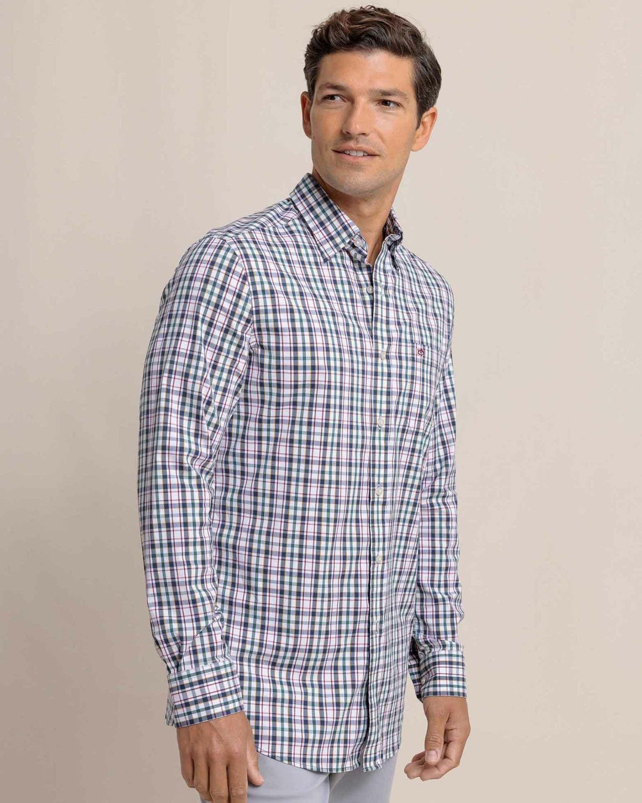 Charleston Master Plaid Long Sleeve Sport Shirt Southern Tide Limited Offer