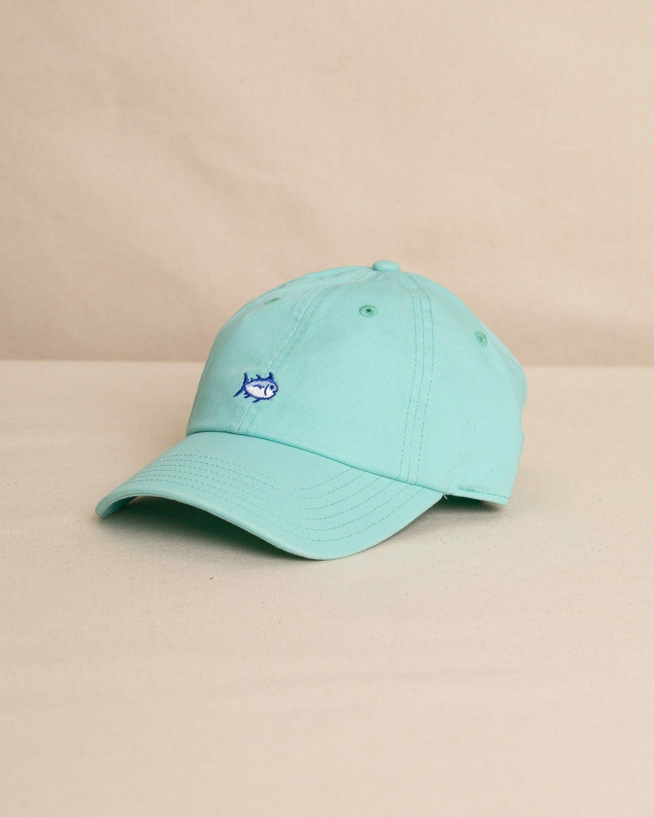 Mini Skipjack Leather Strap Hat - Turtle Green Southern Tide Discounted