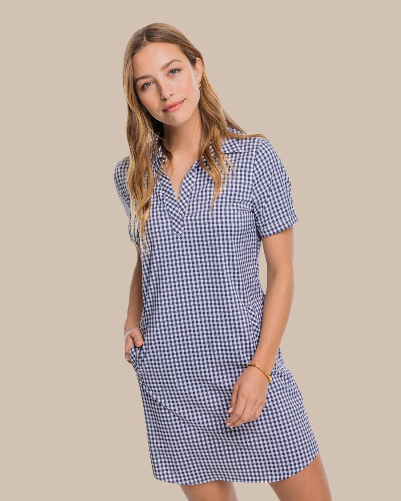 Kamryn brrr°® Intercoastal Gingham Dress Southern Tide Discount