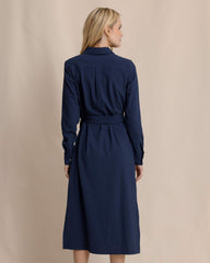 Trista Textured Midi Shirt Dress Southern Tide Savings