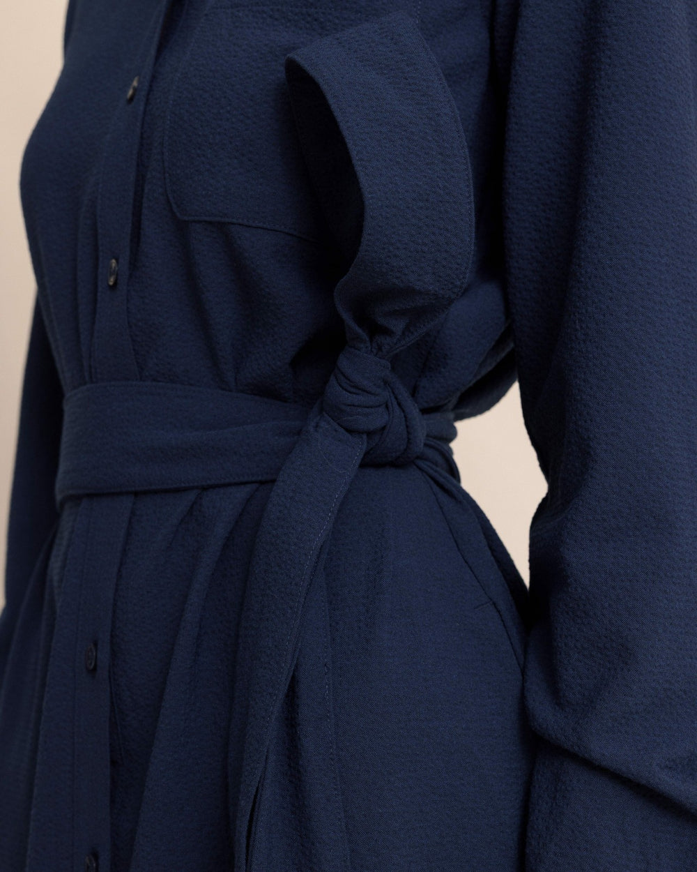 Trista Textured Midi Shirt Dress Southern Tide Savings