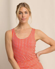 Natalie Printed Cross Back Tank Southern Tide On Sale
