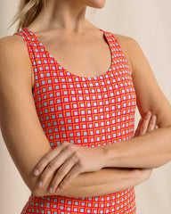 Natalie Printed Cross Back Tank Southern Tide On Sale