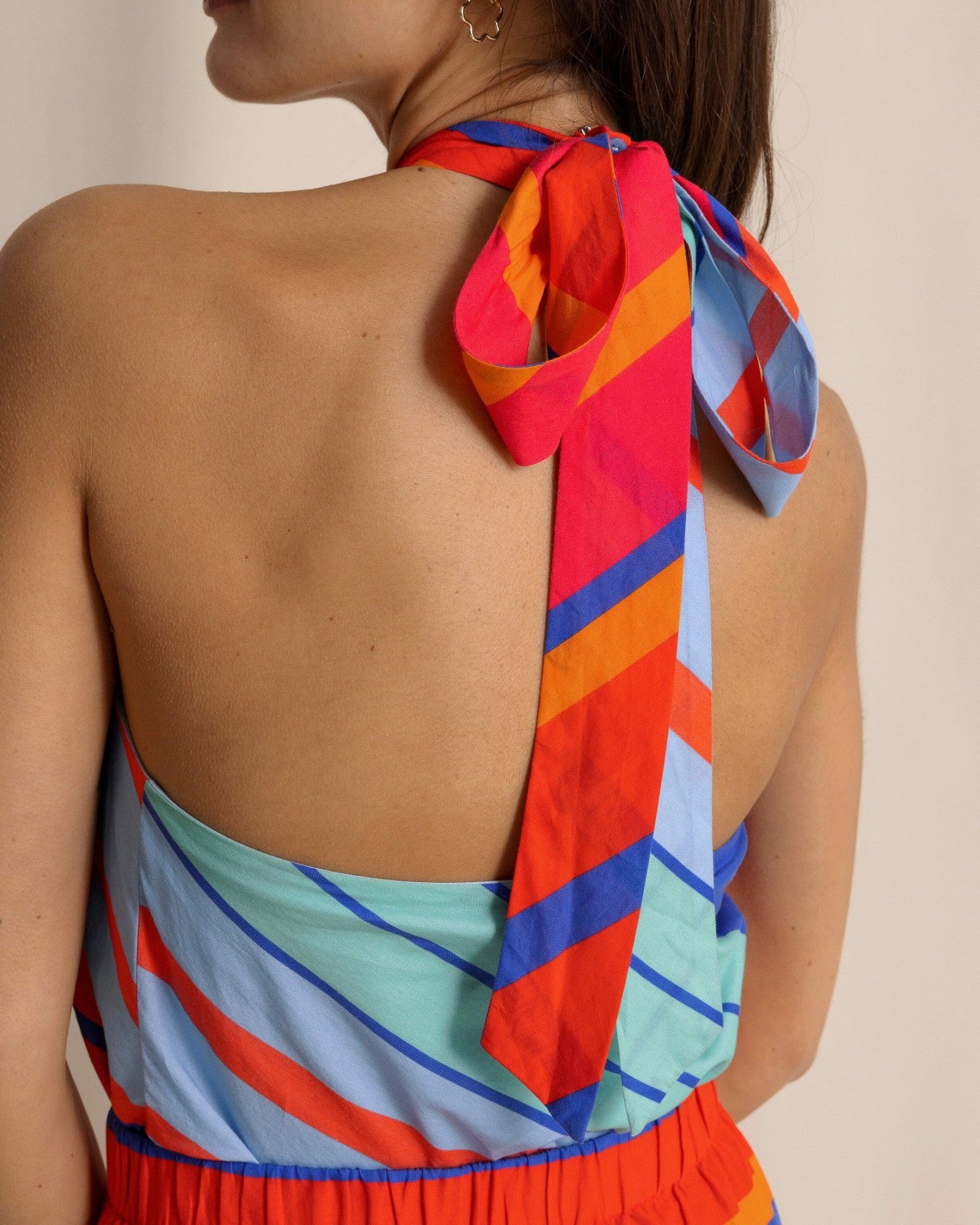 Fallon Calypso Cay Stripe Halter Top Southern Tide Discount