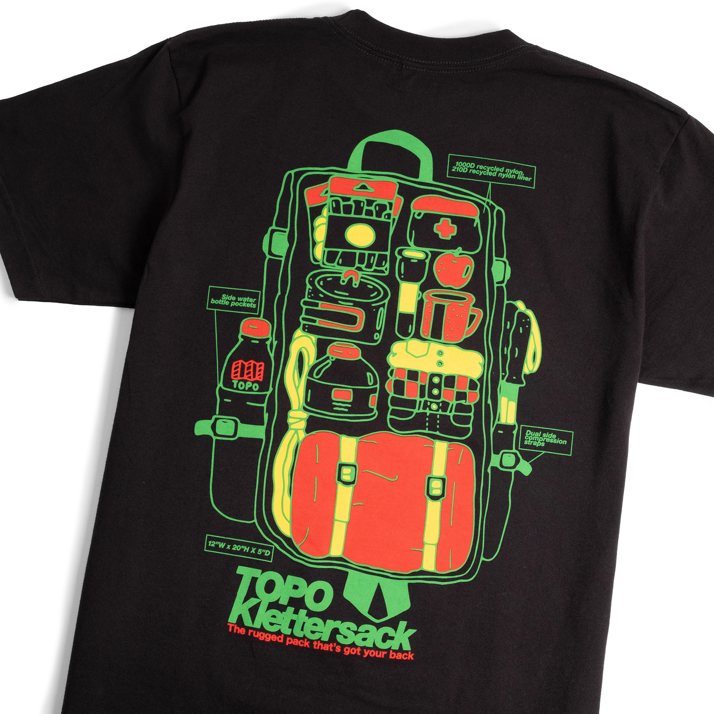 Topo Designs Topo Designs x Pine Printshop Klettersack Tee