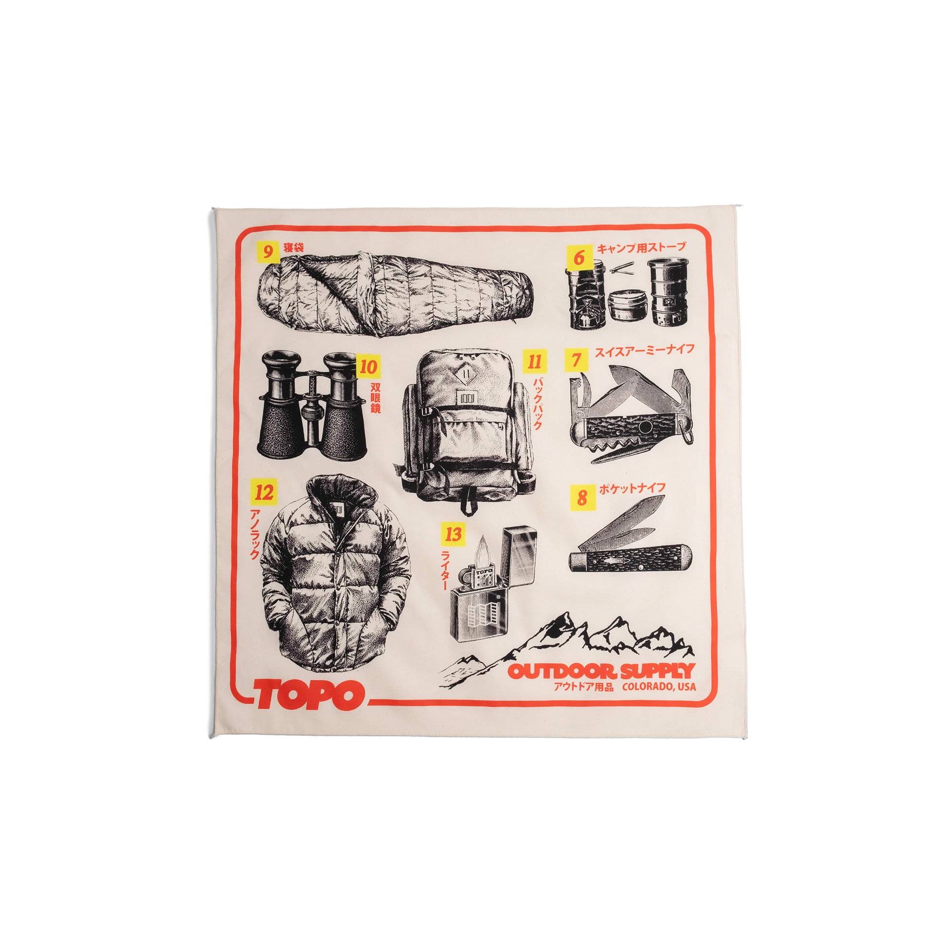 Topo Designs Topo Designs x Pine Printshop Catalog Bandana