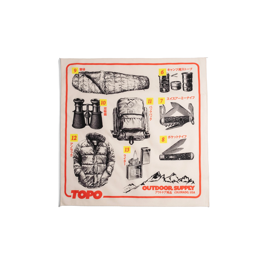Topo Designs Topo Designs x Pine Printshop Catalog Bandana