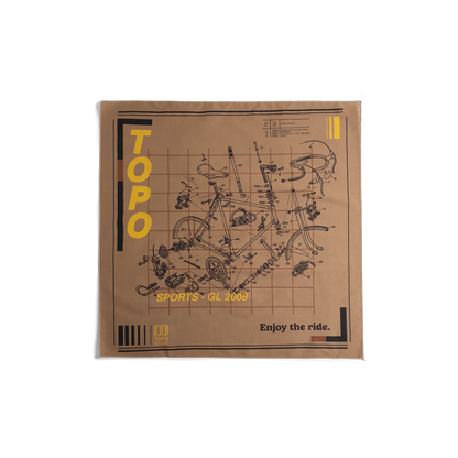 Topo Designs Topo Designs x Pine Printshop Enjoy The Ride Bandana