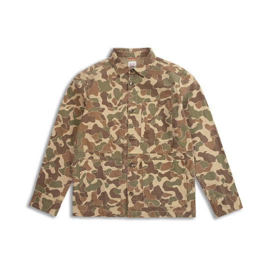 Topo Designs Utility Jacket Duck Camo   Final Sale