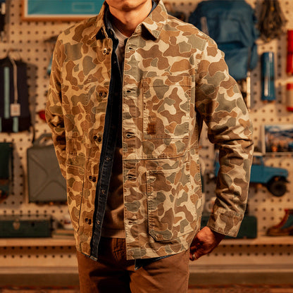 Topo Designs Utility Jacket Duck Camo   Final Sale