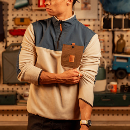 Topo Designs Vista 1/4 Zip Lightweight Fleece   Final Sale