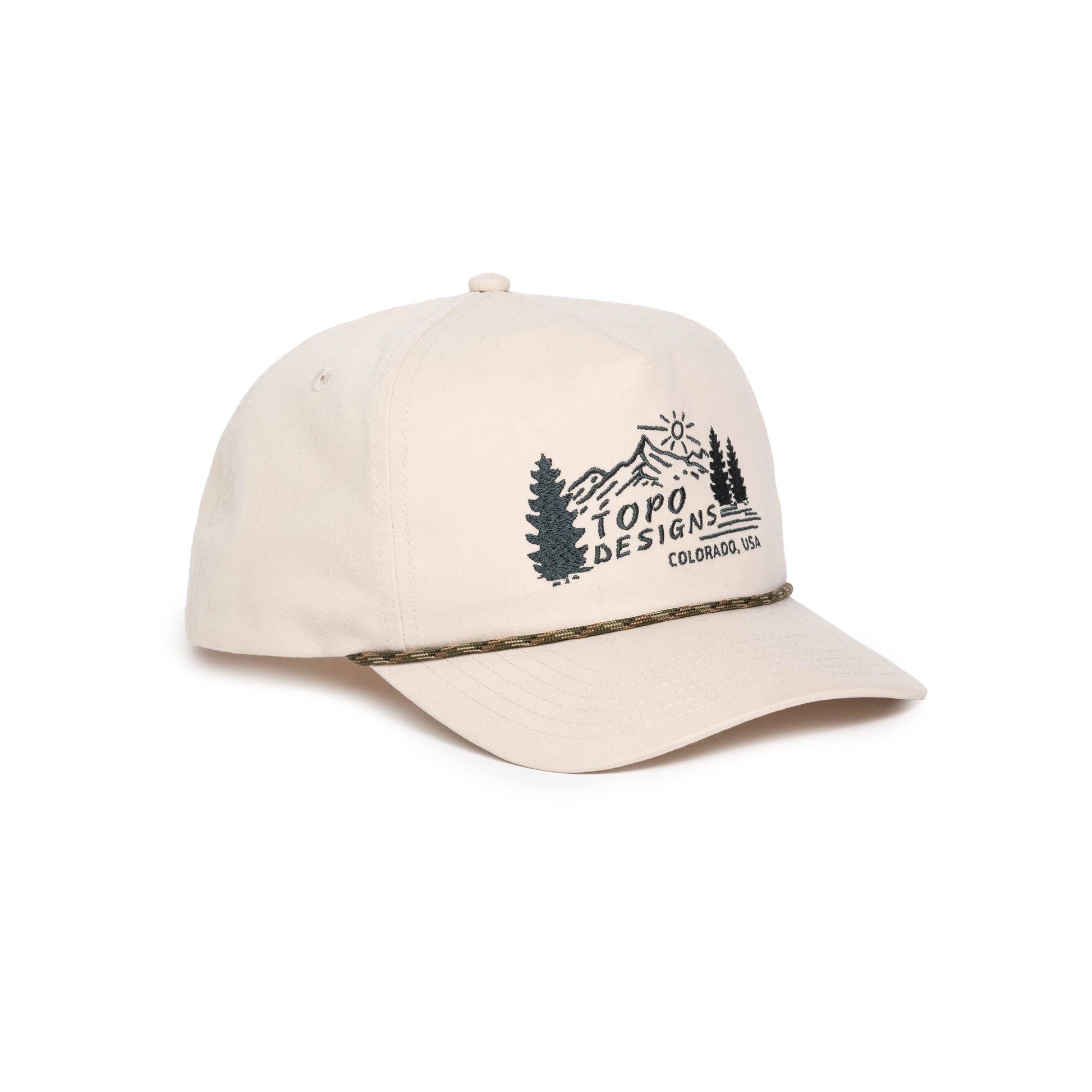 Topo Designs Twill Rope Cap - Mountain Scene - Final Sale