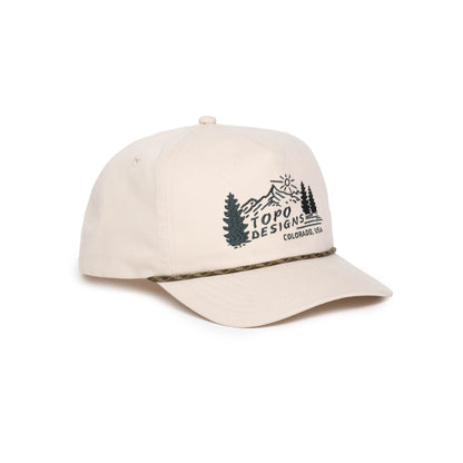Topo Designs Twill Rope Cap - Mountain Scene - Final Sale